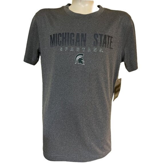 Colosseum Other - NEW Michigan State Spartans Colosseum Gray Crew Neck Tee Shirt Youth M 12-14